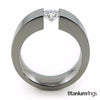 Proxima Titanium Ring with 6mm (±0.90 ct) Diamond