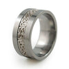 Camelot Titanium Ring with Precious Inlay