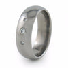Eclipse Titanium Ring | Diamond Past-Present-Future