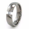 Lunar Eclipse | Diamond Tension Titanium Ring