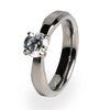 Artemis  5mm(±0.50ct) Diamond Titanium Ring