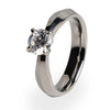 Cleopatra 6mm(±0.90 ct) Diamond Titanium ring