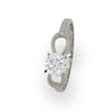 Forever Solitaire Titanium Engagement Ring