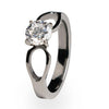 To Infinity 5mm(±0.50ct) Diamond Titanium Ring