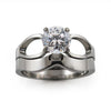 To Infinity 5mm(±0.50ct) Diamond Titanium Ring