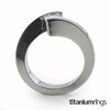 Etoile Princess Cut Diamond Titanium Ring (±0.75ct)