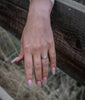 Cathedrale  Triple Engagement Ring with diamond - 5x5 Centre Stone (±0.75ct)