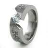 Samsara Dragon 6mm Certified Diamond Titanium Ring