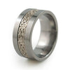 Camelot Titanium Ring with Precious Inlay
