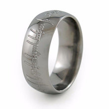 Titanium Ring replica of The Fellowship Of The Ring and Return of The King. Titanium Ring. 