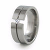 Mojo | Diamond Tension Set Titanium Ring