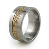 Camelot Titanium Ring with Precious Inlay