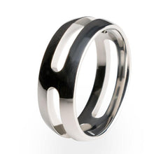 A strong and lightweight Titanium ring. Polished to perfection with an inside comfort fit.