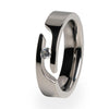 Facia Journey Cut Titanium Ring