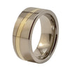 Sushi Gold Inlay Titanium ring