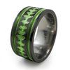 Heartbeat | Soundwave | Mens Black Abyss Titanium Ring