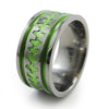 Heartbeat | Soundwave Abyss Mens Titanium Ring