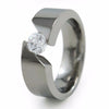 Samsara | Mens 5mm Diamond Titanium Ring