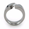 Samsara | Mens 6mm Diamond Titanium Ring