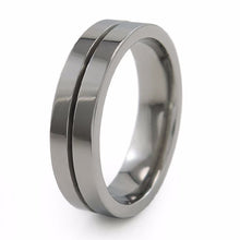 Titanium Wedding band. Classic titanium Wedding band