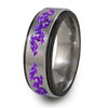 Dragons Titanium Fidget Ring | Black edge and natural spinner + Color