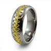 Heartbeat | Soundwave Eclipse Ladies Titanium Ring