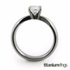 Helena 5mm (±0.50 ct) Diamond Titanium Ring