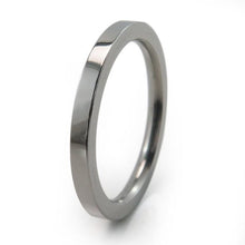 Stackable Titanium Rings in natural titanium or black.  Thin elegant rings you can mix and match for different looks.