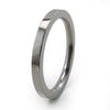 Square Stackable Titanium Rings