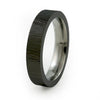 Rain - Ladies Black Titanium Ring