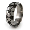 Soccer Ball Titanium Ring